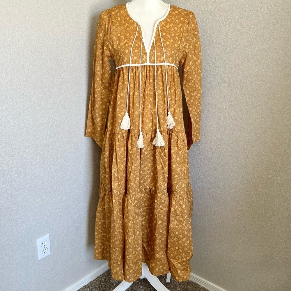 Christy Dawn The Paloma Dress in Biscotti Cosmos Floral Size Small - Picture 4 of 14